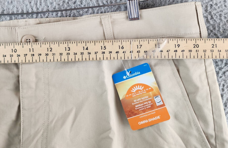 Columbia Rapid Rivers Comfort Stretch Cargo Shorts Men's 40 Ancient Fossil Solid