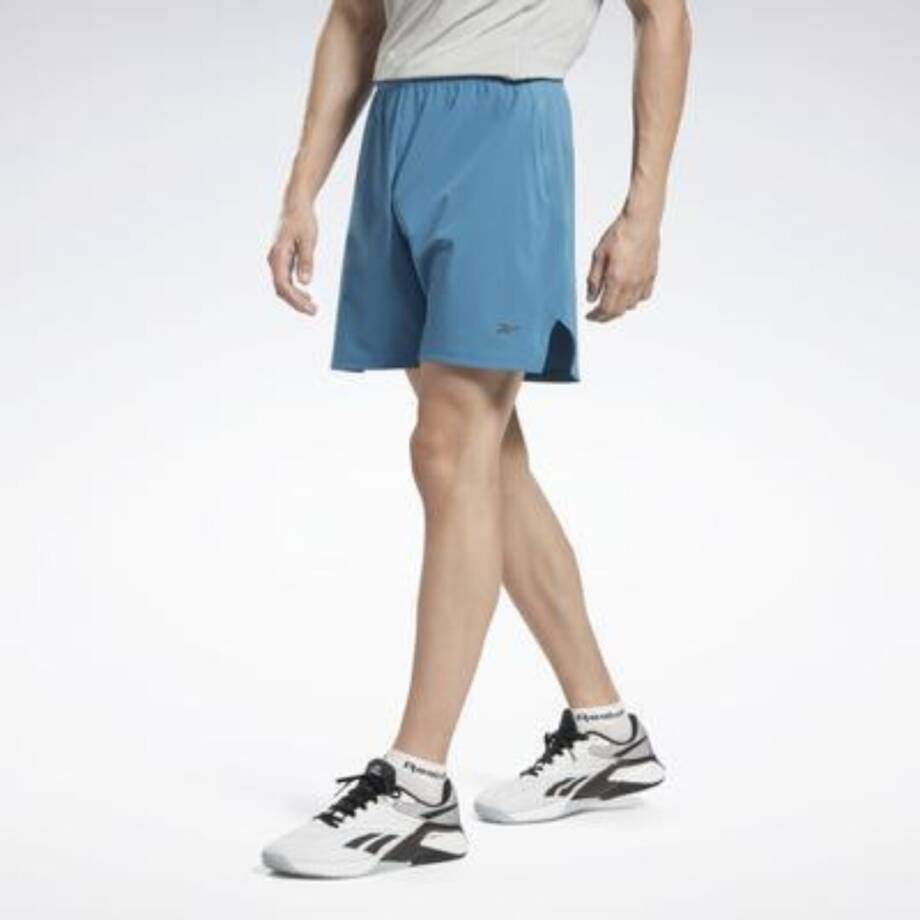Reebok Strength 3.0 Regular-Fit Training Shorts Men's 2XL Steely Blue Pull On