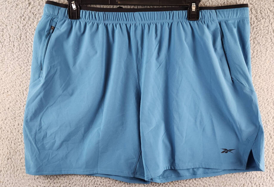 Reebok Strength 3.0 Regular-Fit Training Shorts Men's 2XL Steely Blue Pull On