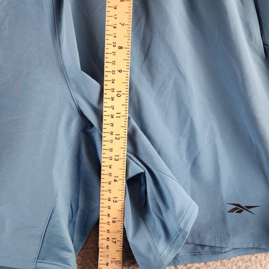 Reebok Strength 3.0 Regular-Fit Training Shorts Men's 2XL Steely Blue Pull On