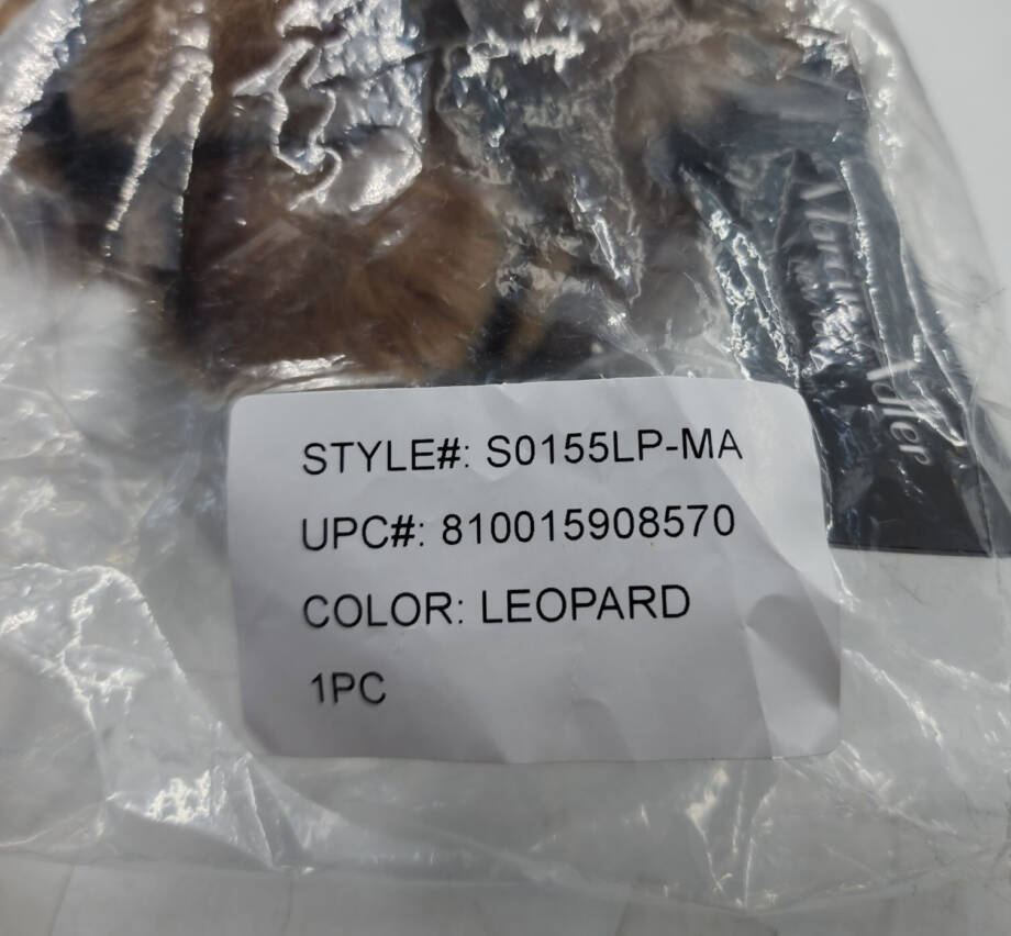 Marcus Adler Cozy Luxe Faux Fur Pom Loop Scarf Women's One Size Leopard~