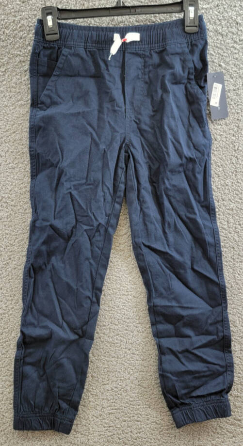 Tommy Hilfiger Clark Pull-On Jogger Pants Boys' S (8) Navy Blazer Pull On Style