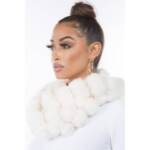 Marcus Adler The Riley Faux Fur Infinity Scarf Women's Ivory Solid
