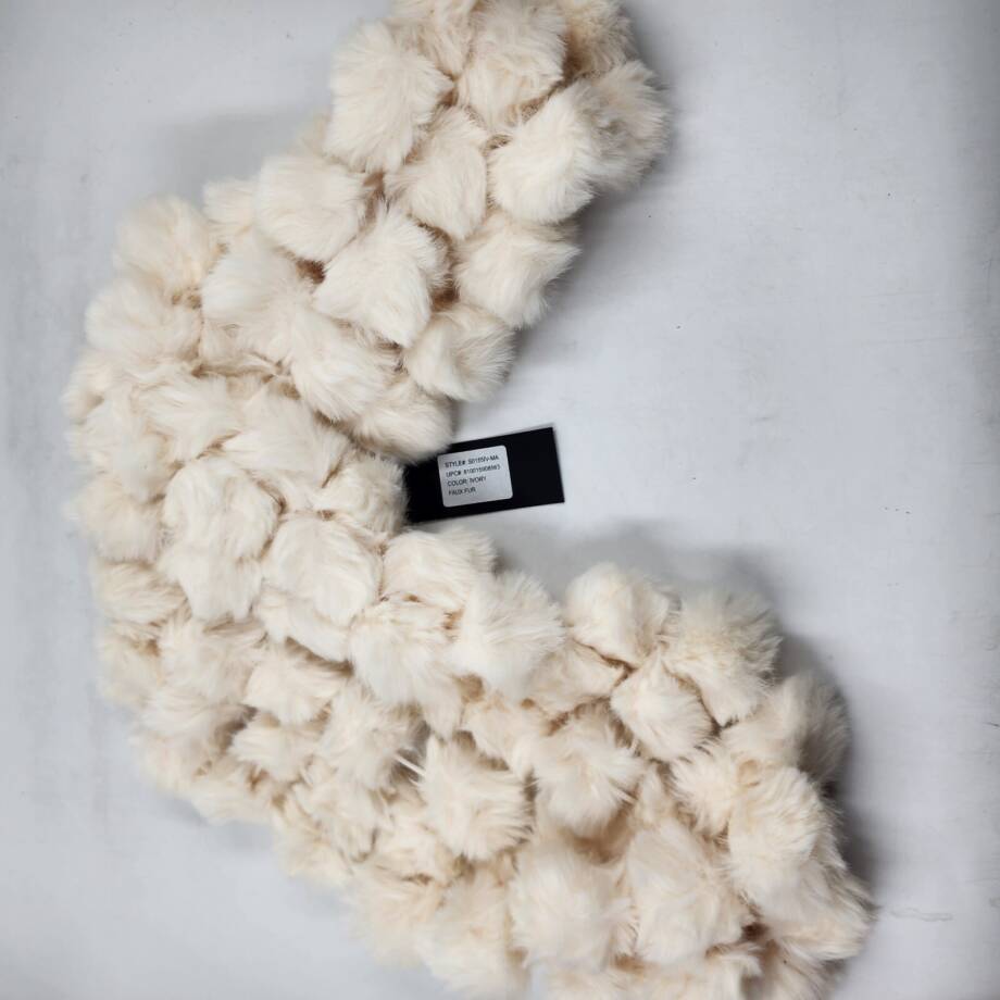 Marcus Adler The Riley Faux Fur Infinity Scarf Women's Ivory Solid