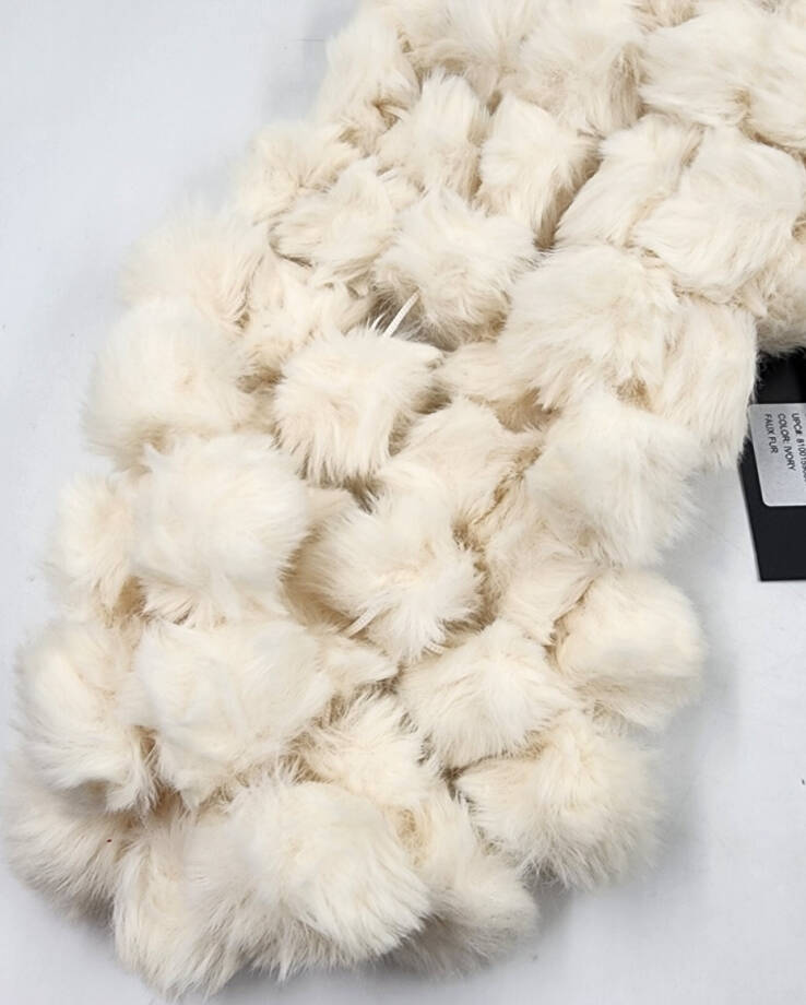 Marcus Adler The Riley Faux Fur Infinity Scarf Women's Ivory Solid