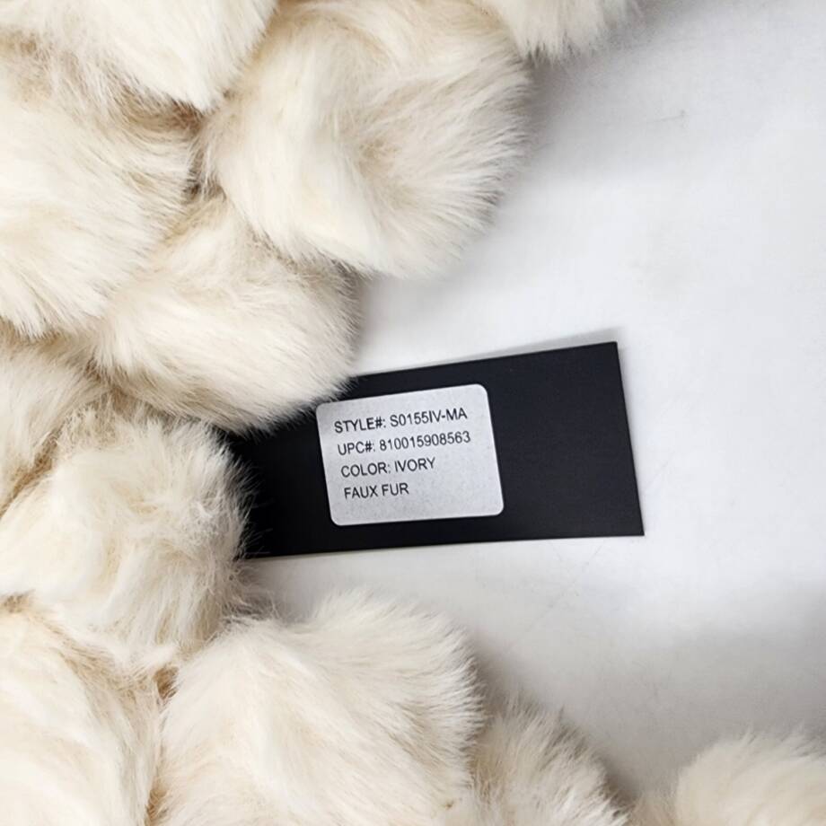 Marcus Adler The Riley Faux Fur Infinity Scarf Women's Ivory Solid