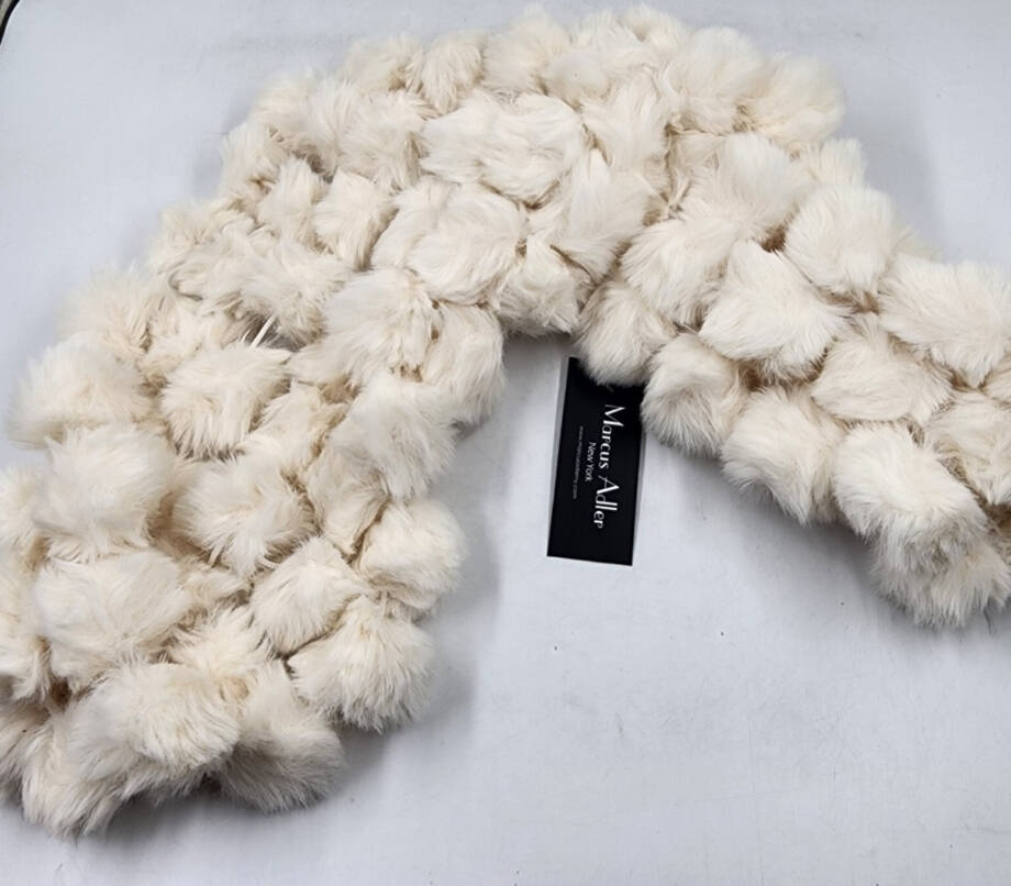 Marcus Adler The Riley Faux Fur Infinity Scarf Women's Ivory Solid