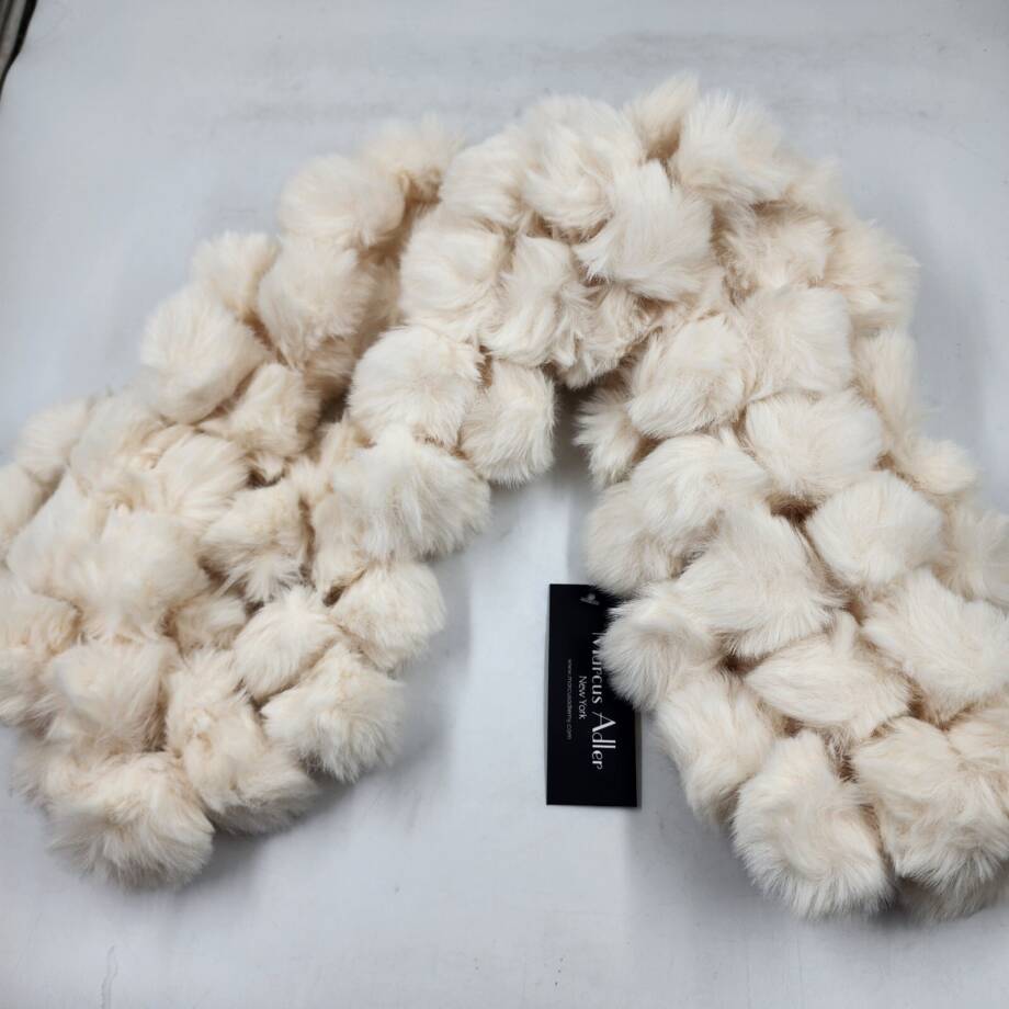 Marcus Adler The Riley Faux Fur Infinity Scarf Women's Ivory Solid