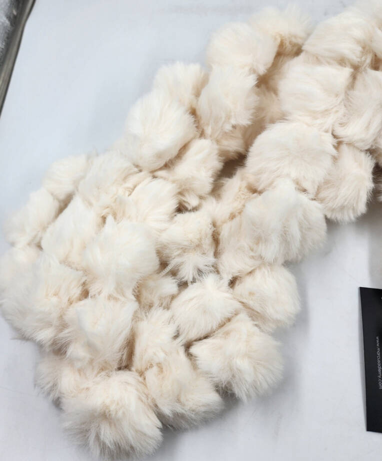 Marcus Adler The Riley Faux Fur Infinity Scarf Women's Ivory Solid