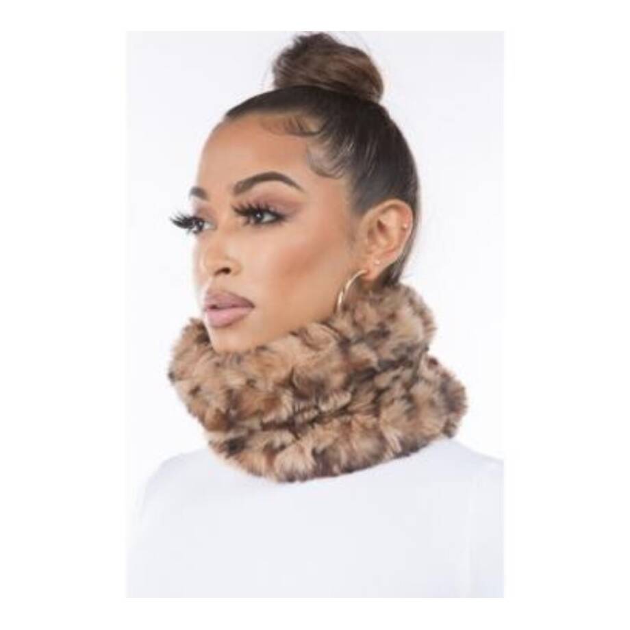 Marcus Adler The Riley Faux Fur Infinity Scarf Women's One Size Leopard