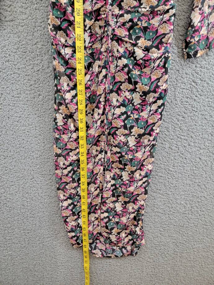 ASTR the Label Jamila Printed Sweetheart-Neck Dress Womens XS Multi Pullover L/S