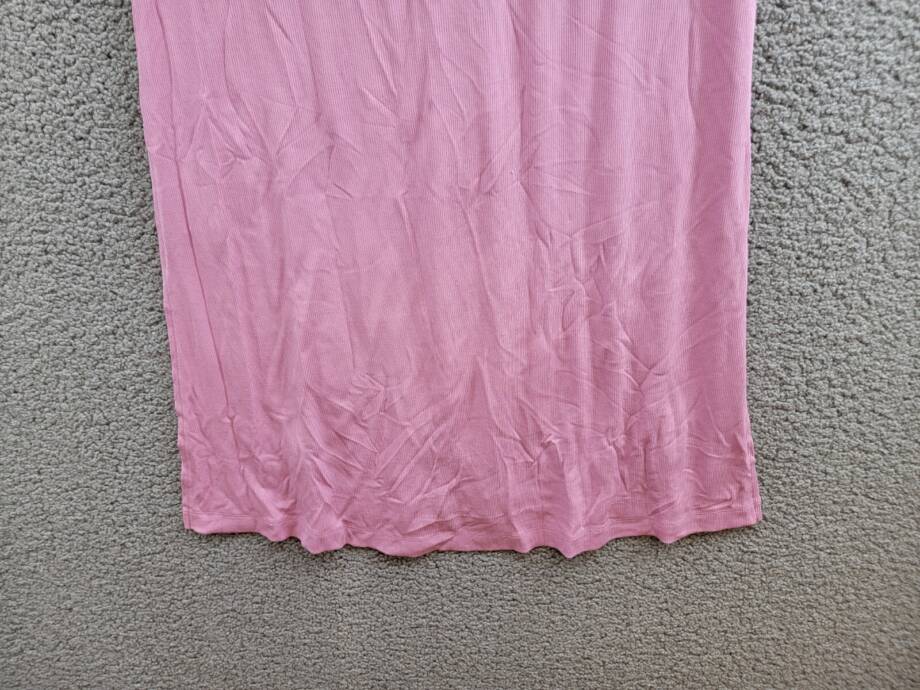 State of Day Ribbed Tank Nightgown Women's XS Mauve Orchid Scoop Neck Pullover