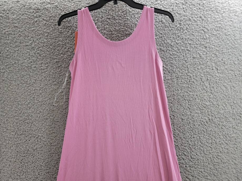 State of Day Ribbed Tank Nightgown Women's XS Mauve Orchid Scoop Neck Pullover