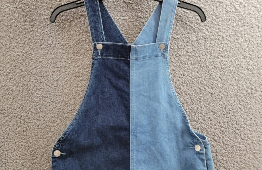 Epic Threads Colorblock Shortall Big Girls 16 Varsity Denim Button Strap Closure