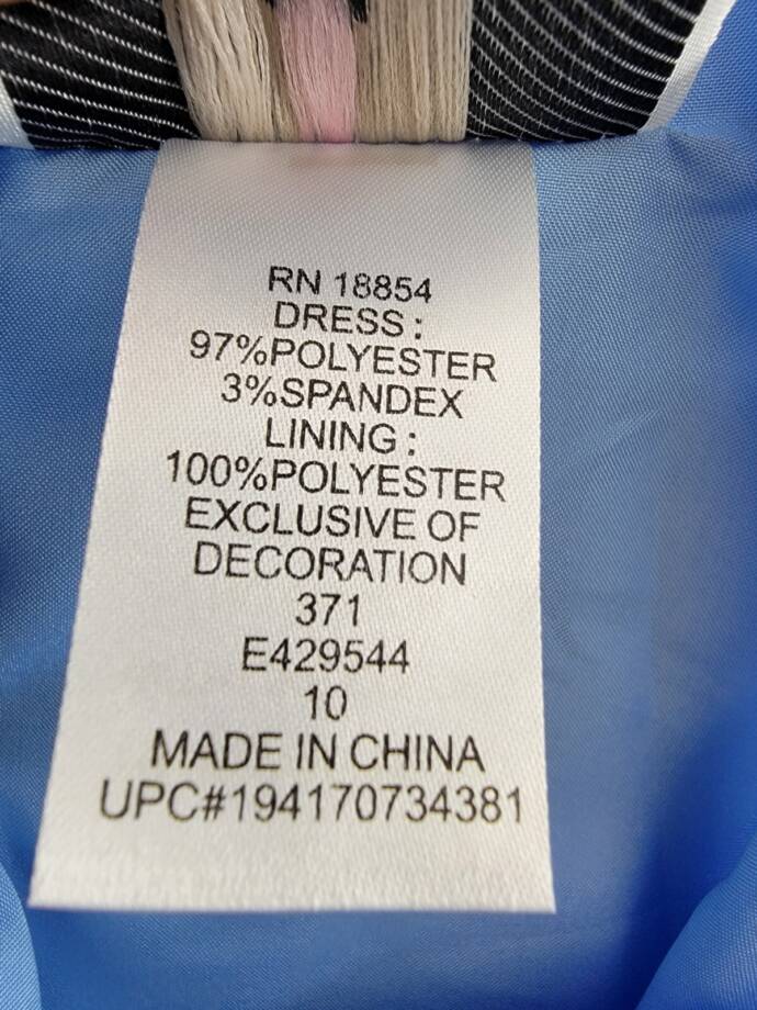 Rare Editions Sleeveless Imitation Pearl Halter Dress Big Girls 10 Blue Back Zip