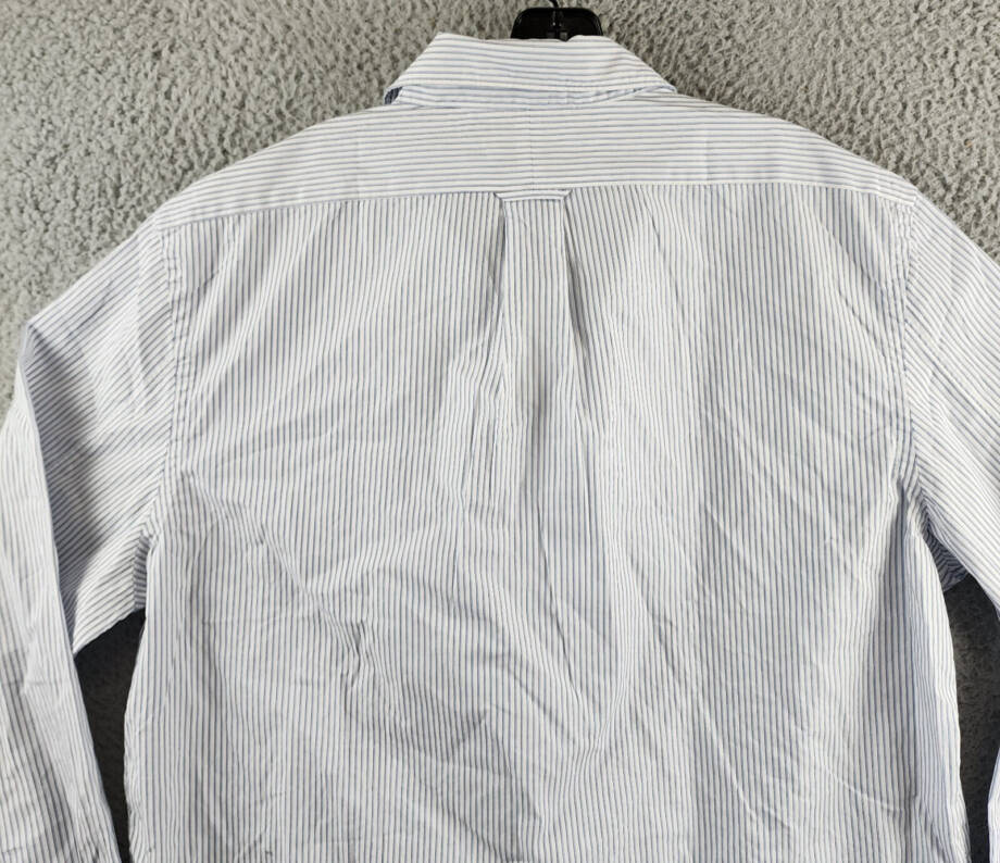 The Men's Store at Bloomingdale's Cotton Slim Fit Button Up Shirt Men's XL Blue
