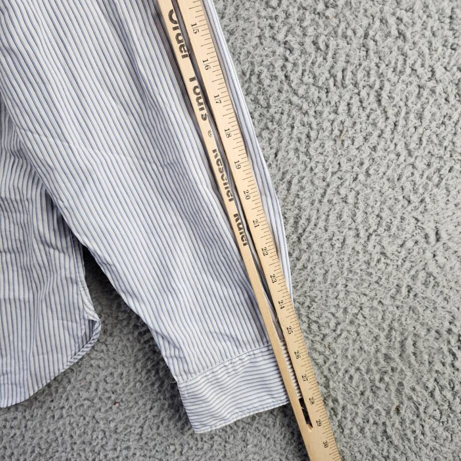The Men's Store at Bloomingdale's Cotton Slim Fit Button Up Shirt Men's XL Blue
