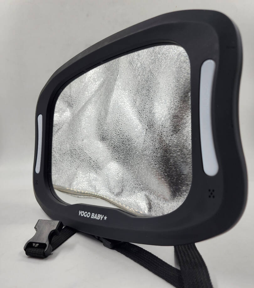 YOGO Baby Car Mirror Headrest Mount Buckle Strap - Black