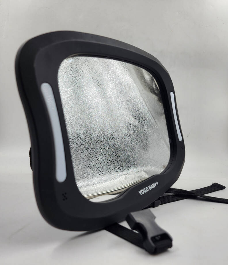 YOGO Baby Car Mirror Headrest Mount Buckle Strap - Black