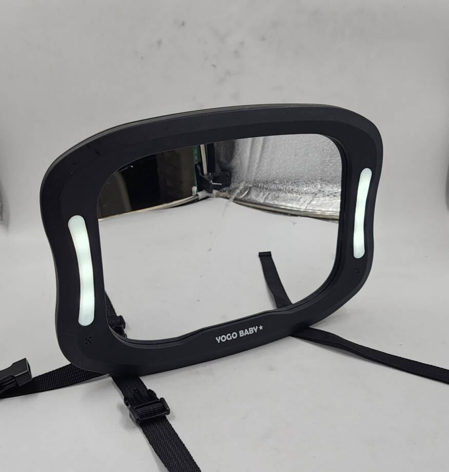 YOGO Baby Car Mirror Headrest Mount Buckle Strap - Black