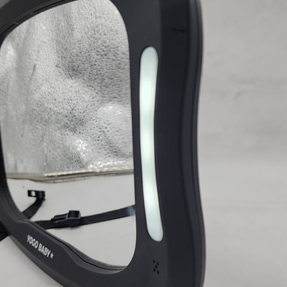 YOGO Baby Car Mirror Headrest Mount Buckle Strap - Black