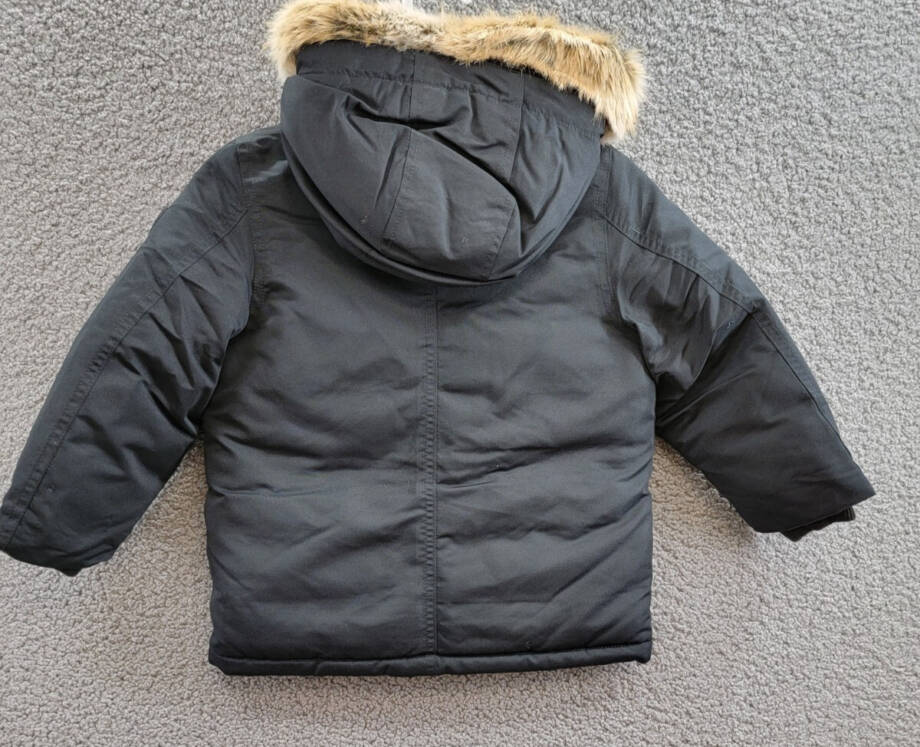 Polo Ralph Lauren Artificial-fur-Trim Down Parka Jacket Boys' 4 Black Zip Snap
