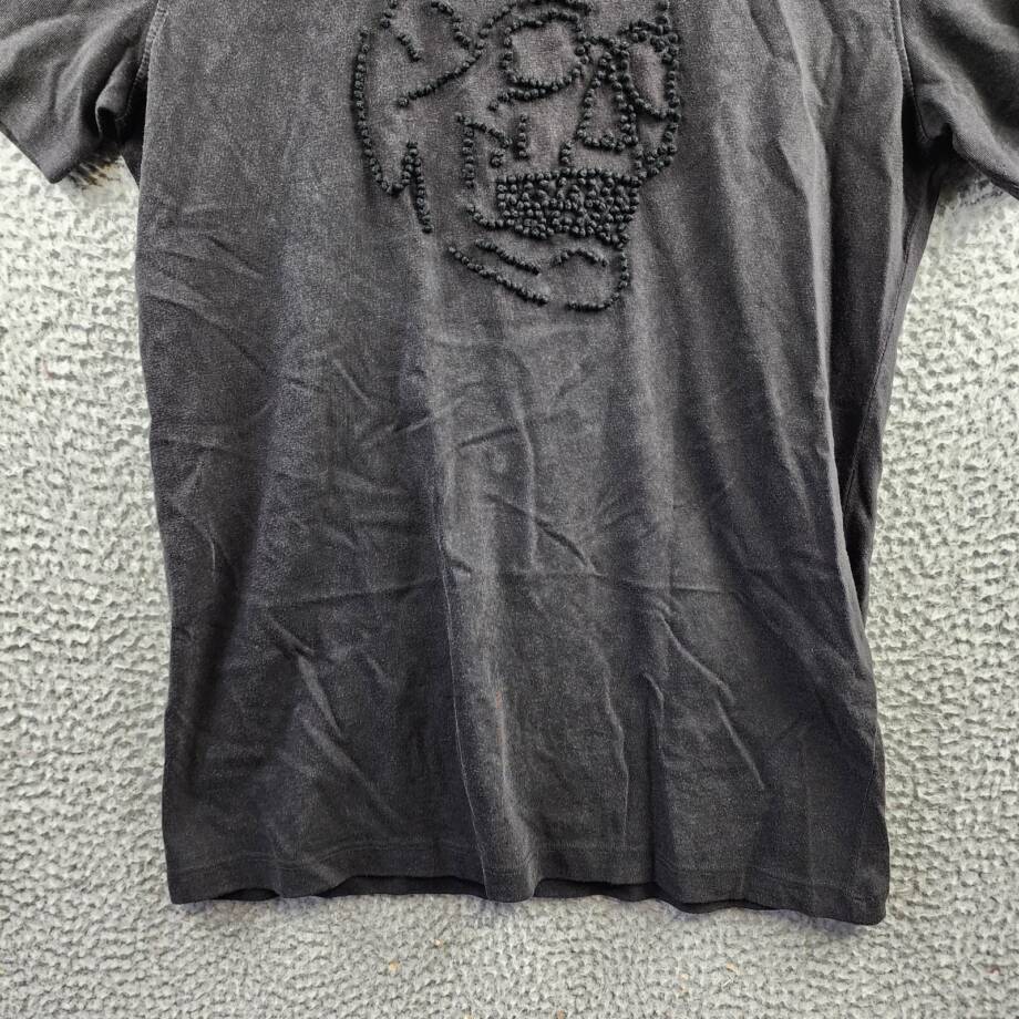 John Varvatos Knot Skull Short Sleeve Tee Men's S Black Crew Neck Pullover