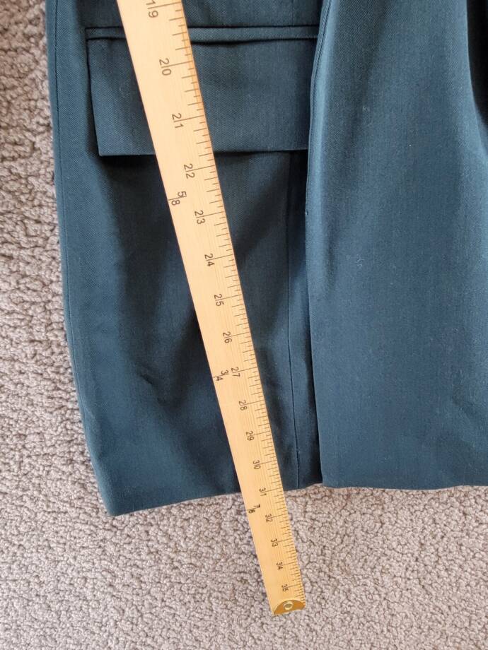 FORE Cutout Blazer Mini Dress Women's S Blue Green Collared Side Zip Long Sleeve