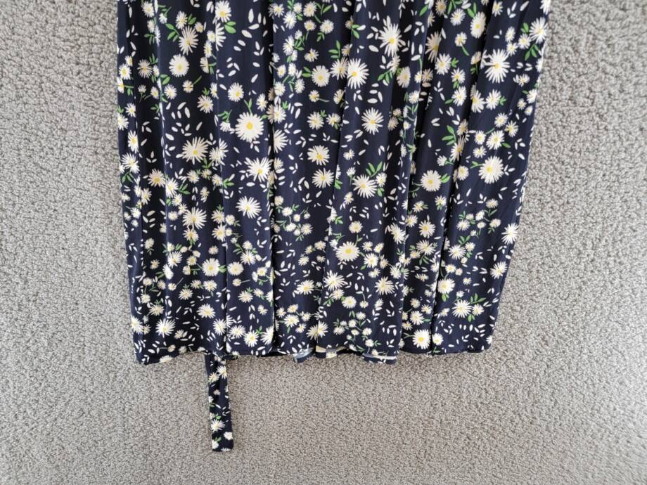 Tommy Hilfiger Windblown Daisy Dress Women's 10 Sky Captain Multi Back Zip