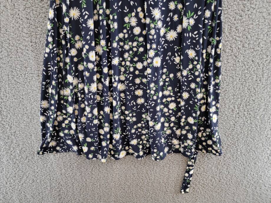 Tommy Hilfiger Windblown Daisy Dress Women's 10 Sky Captain Multi Back Zip