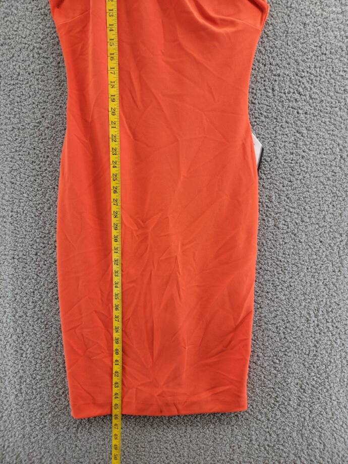 RACHEL Rachel Roy Harland Sleeveless Dress Women's M Tango Red Back Zipper