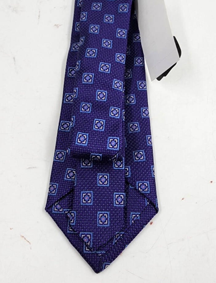 The Men's Store at Bloomingdale's Square Medallion Silk Tie Men's 8 Purple