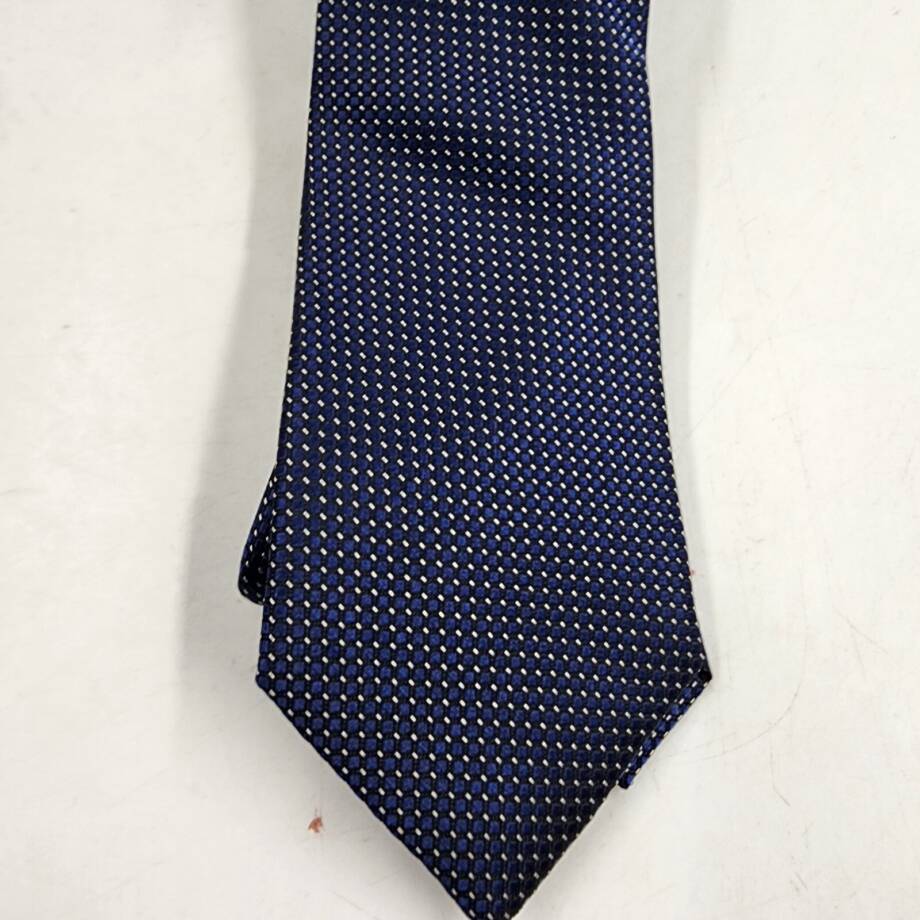 The Men's Store at Bloomingdale's Dot Micro Neat Silk Classic Tie Men's 8 Navy