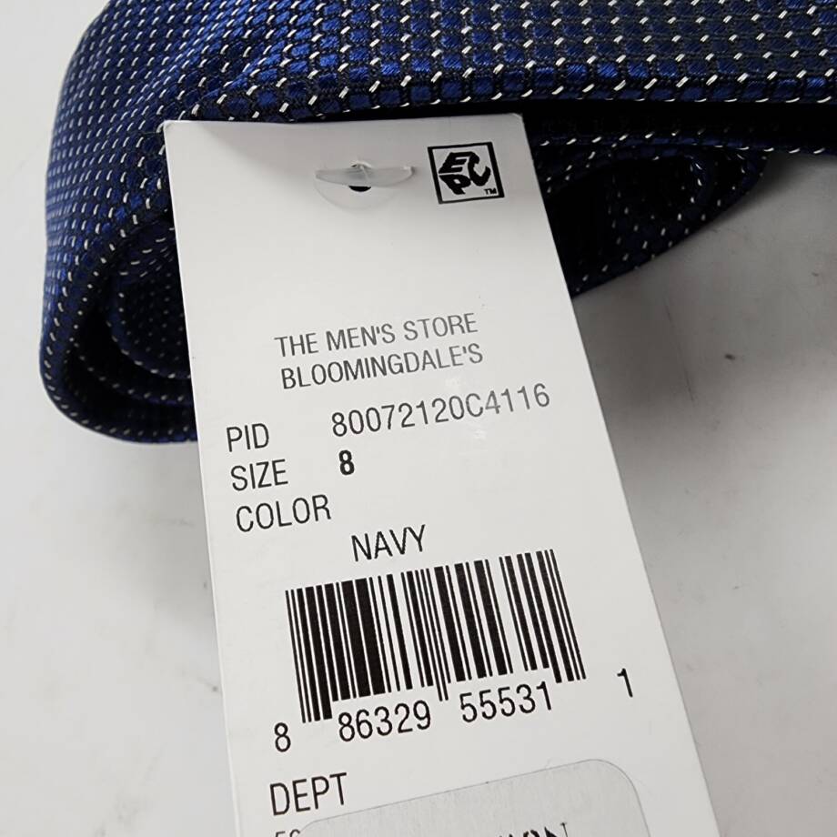 The Men's Store at Bloomingdale's Dot Micro Neat Silk Classic Tie Men's 8 Navy
