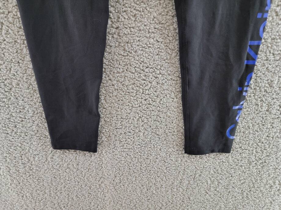 Calvin Klein High-Rise 7/8 Leggings Women's S Black/Blue Elastic Waist Pull On
