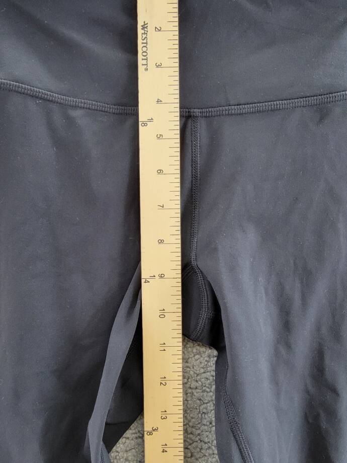 Calvin Klein High-Rise 7/8 Leggings Women's S Black/Blue Elastic Waist Pull On