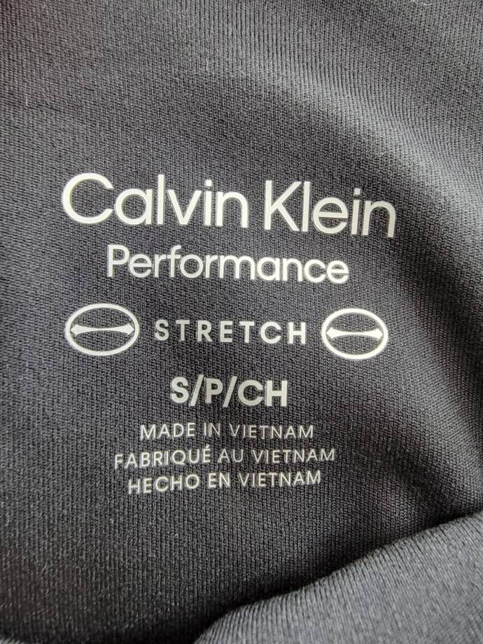 Calvin Klein High-Rise 7/8 Leggings Women's S Black/Blue Elastic Waist Pull On
