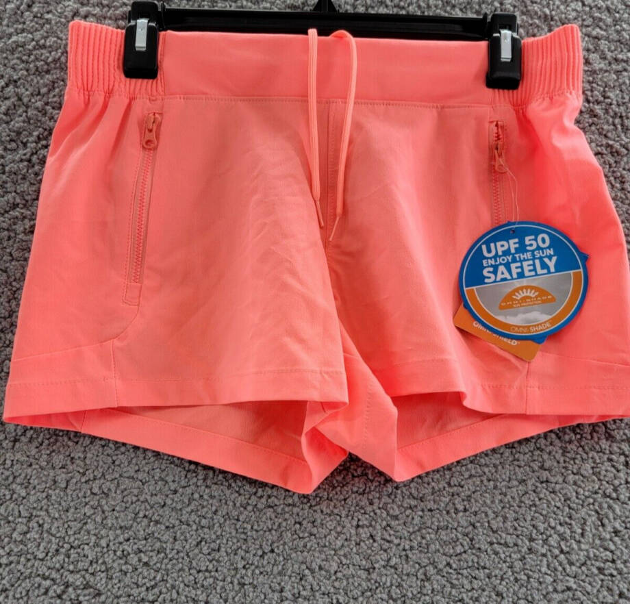 Columbia PFG Tidal II Shorts Women S Coral Glow Pull On Elastic Waistband