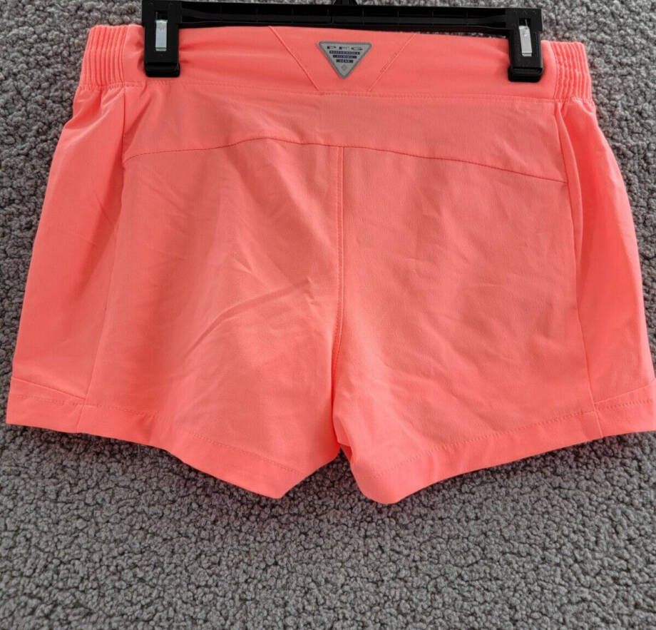 Columbia PFG Tidal II Shorts Women S Coral Glow Pull On Elastic Waistband