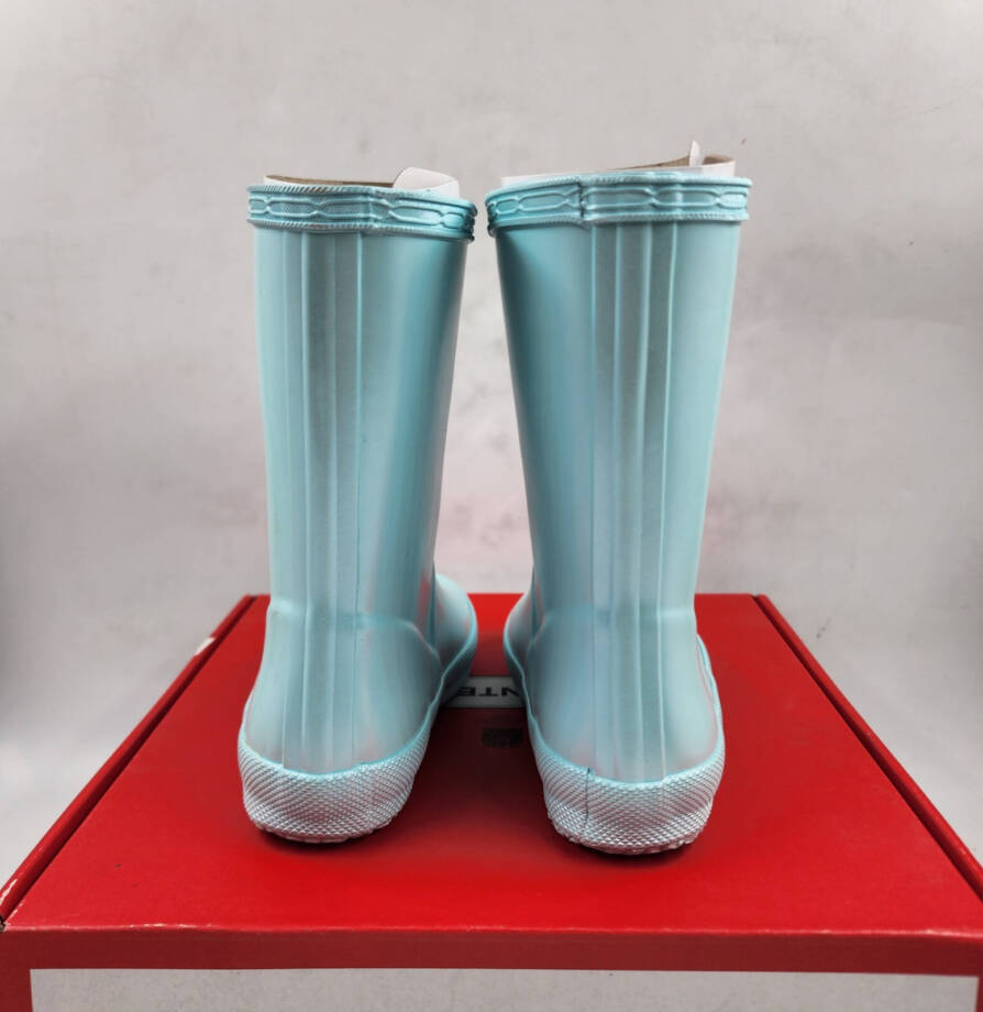 Hunter Waterproof Classic Nebula Rain Boots Little Girls' 24 US 8 Blue Pull-On