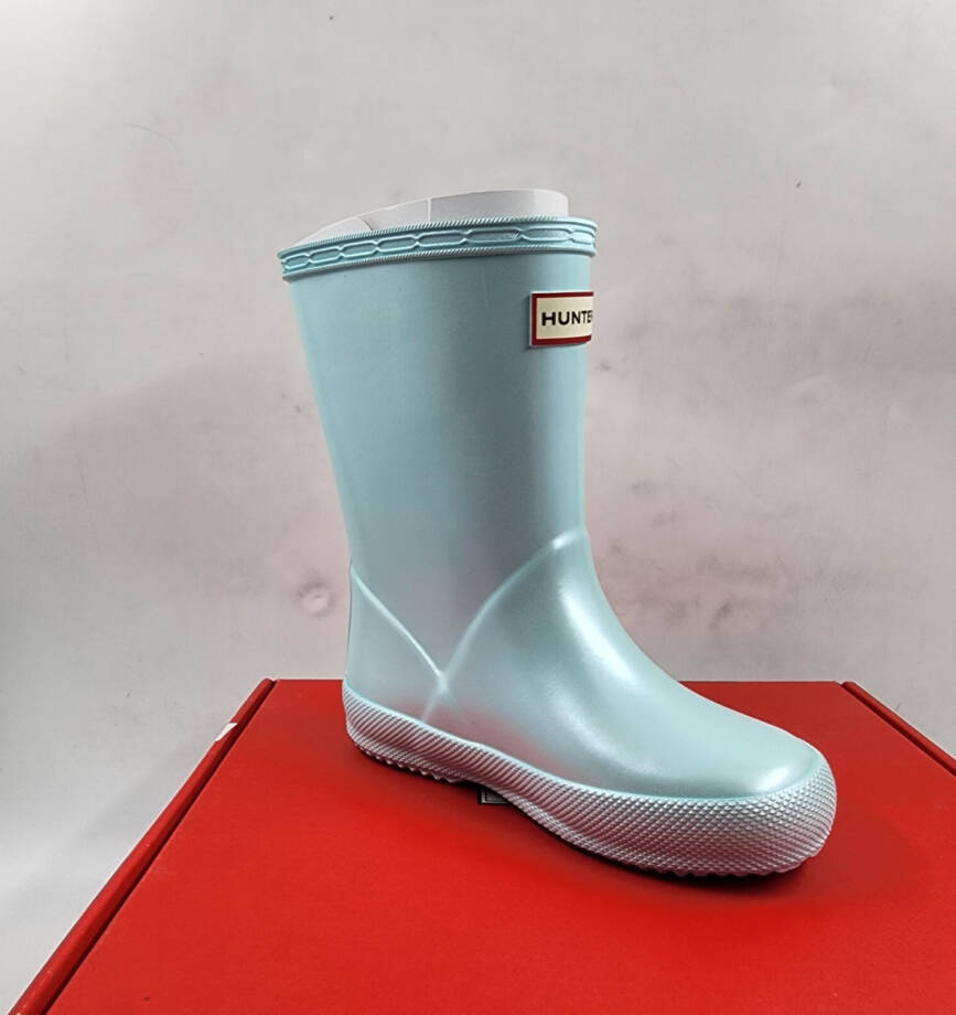 Hunter Waterproof Classic Nebula Rain Boots Little Girls' 24 US 8 Blue Pull-On