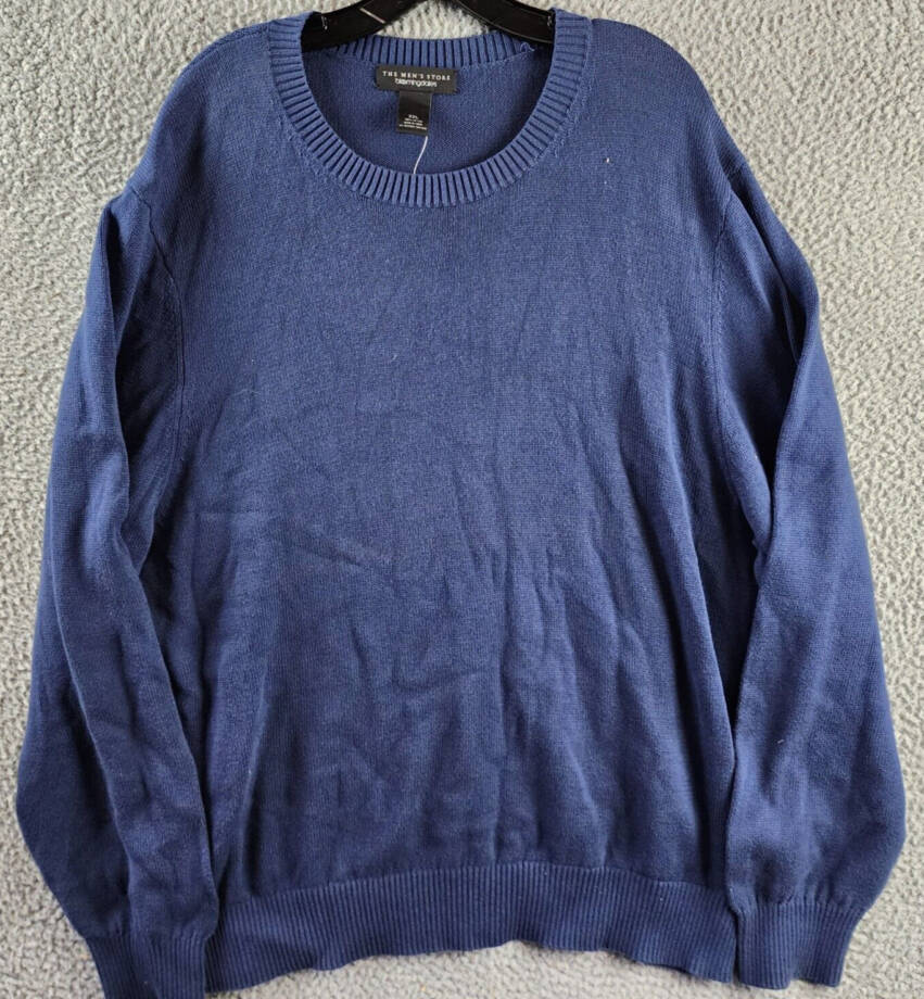 The Men's Store at Bloomingdale's Cotton Crewneck Sweater Men's XXL Dark Coronet