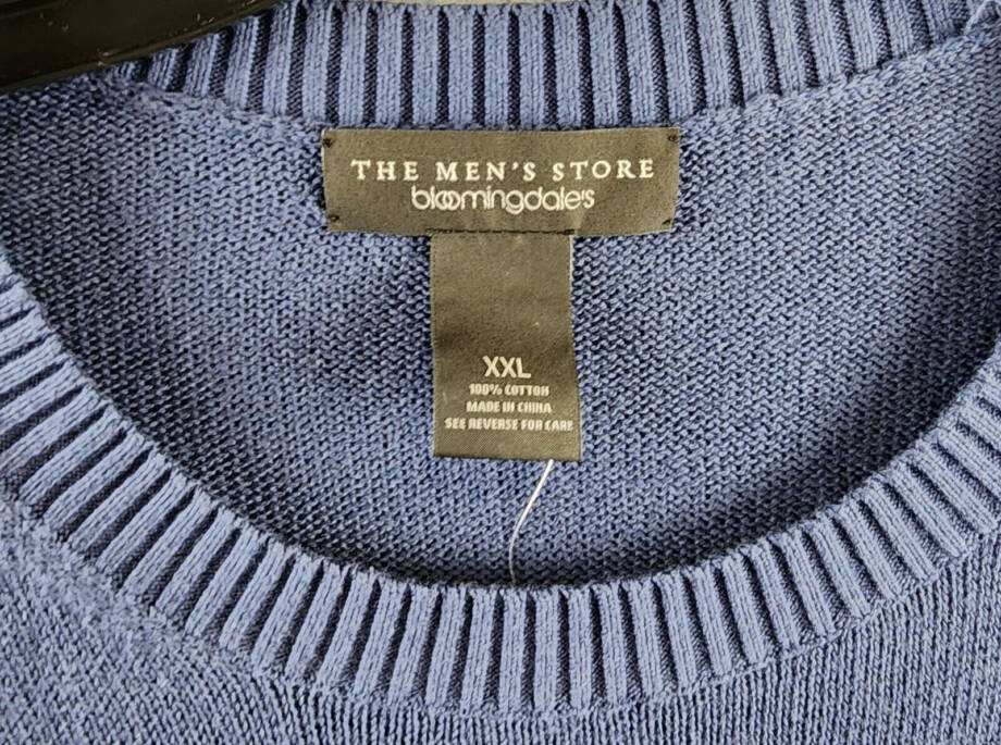The Men's Store at Bloomingdale's Cotton Crewneck Sweater Men's XXL Dark Coronet