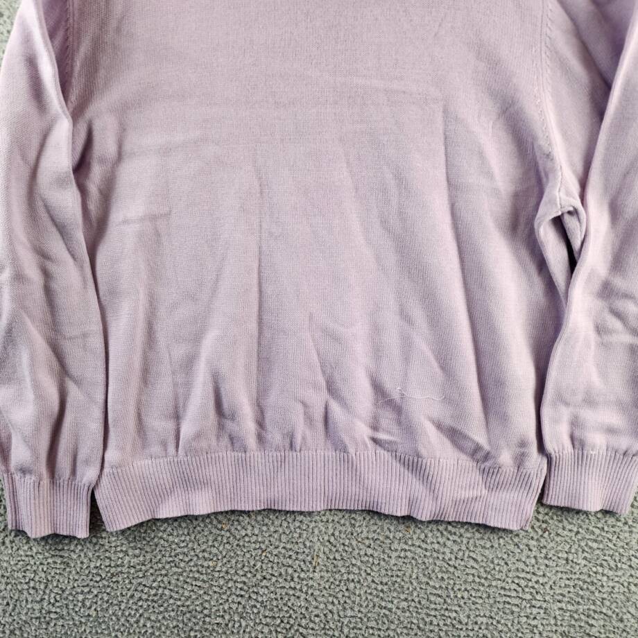 The Men's Store at Bloomingdale's Cotton Crewneck Sweater Men's XXL Lavender L/S