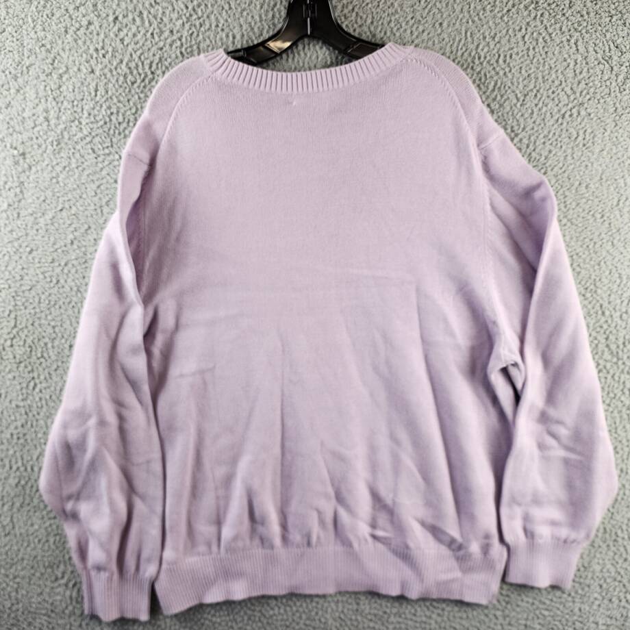 The Men's Store at Bloomingdale's Cotton Crewneck Sweater Men's XXL Lavender L/S