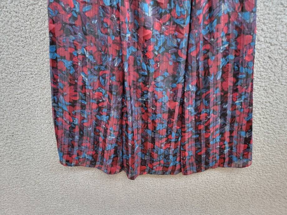 Anne Klein Twist Neck Printed Halter Midi Dress Women's 4 Multicolor Sleeveless