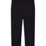 BOSS Ceremony Wool-Blend Pants Boys' 12 Black Side Pockets Button Zip Closure