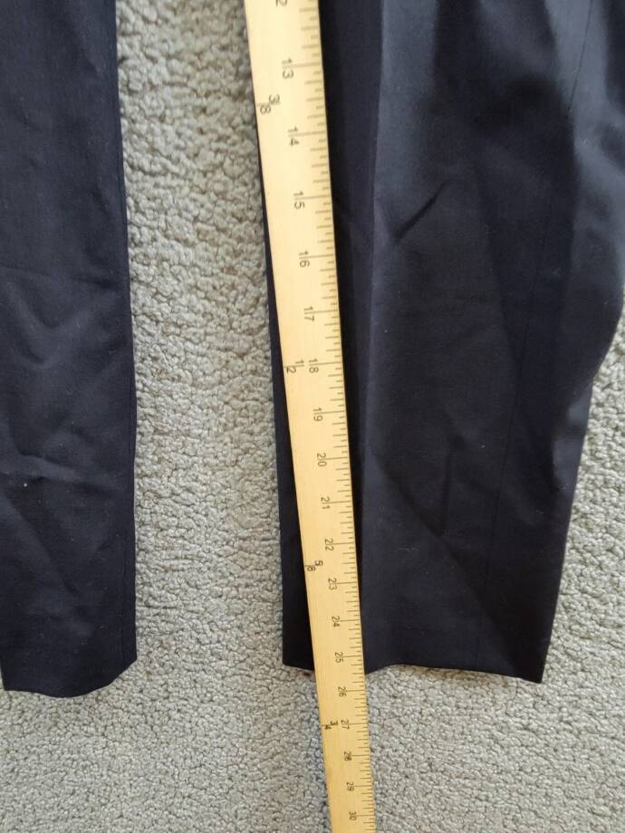 BOSS Ceremony Wool-Blend Pants Boys' 12 Black Side Pockets Button Zip Closure