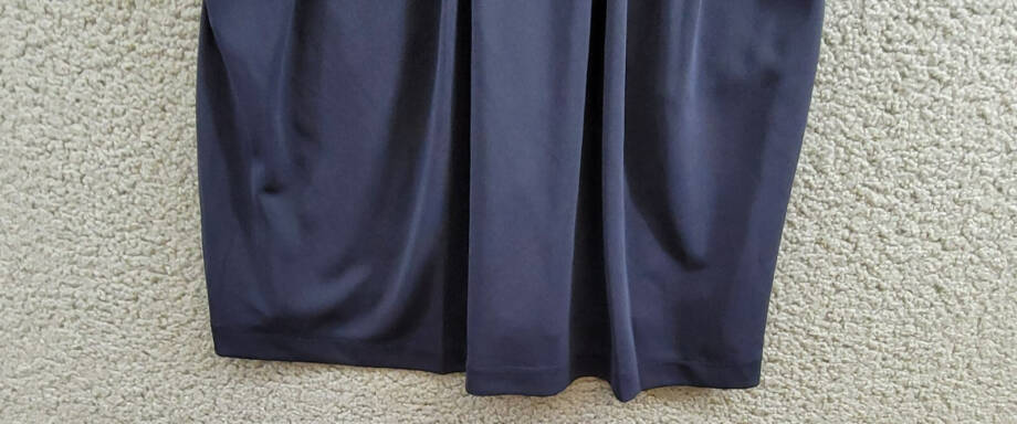 Polo Ralph Lauren Collared Crepe Dress Girls' M (8-10) Navy Button Back S/S