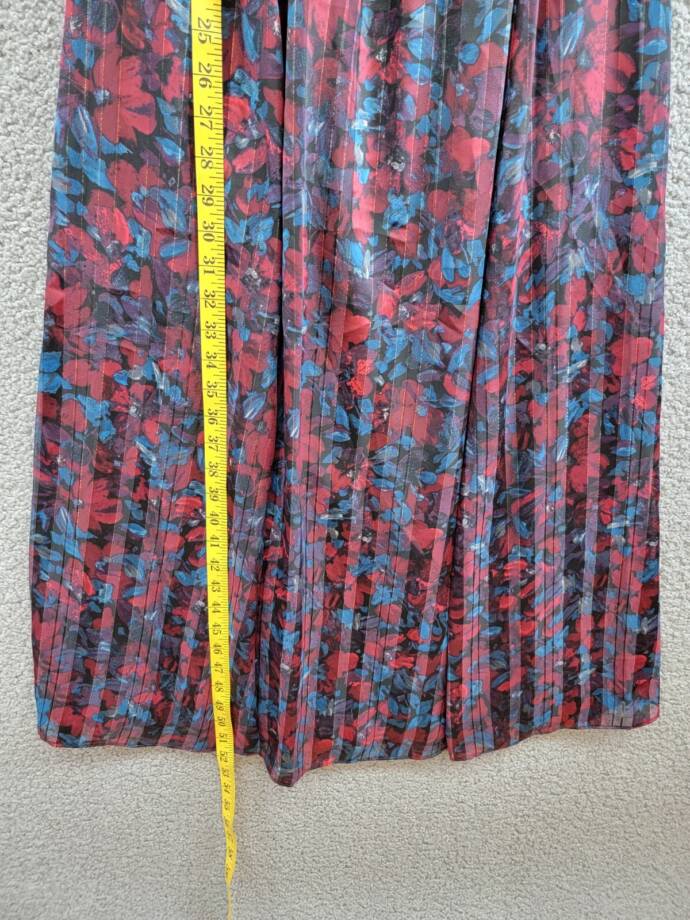 Anne Klein Twist Neck Printed Halter Midi Dress Women's 4 Multicolor Sleeveless